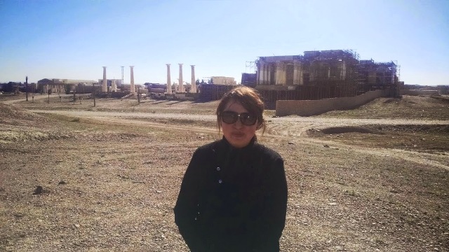 Rox en Ouarzazate en lo que queda montado del set de la película la Momia