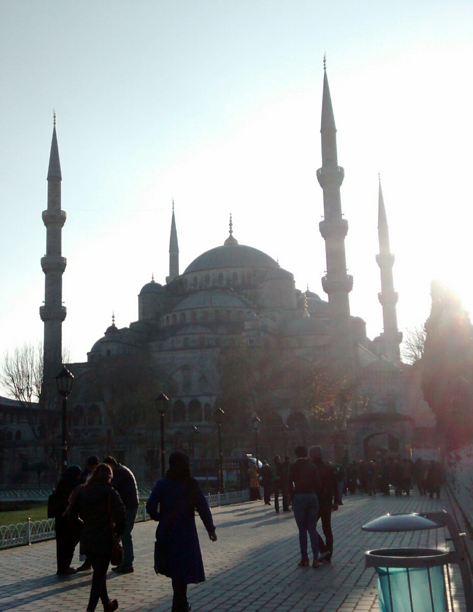 Exterior mezquita azul en Estambul