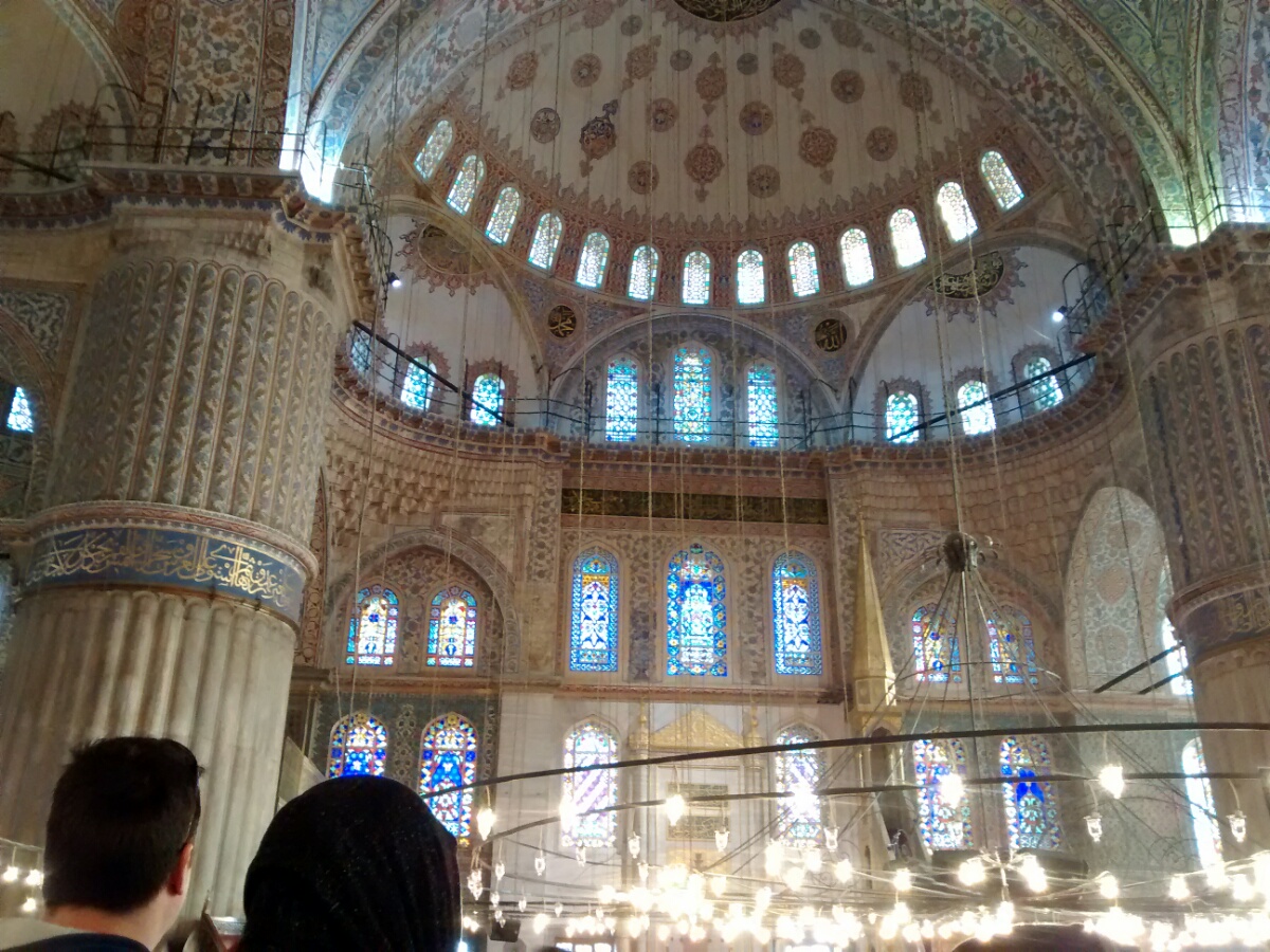 Interior Mezquita Azul en Estambul
