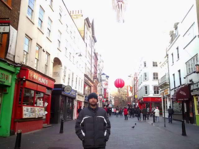 Geo en Chinatown, Londres 
