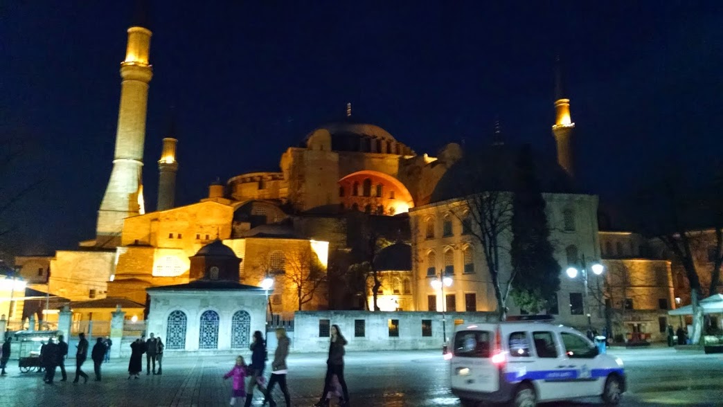 Hagia Sophia de noche