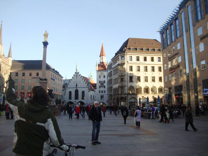 Siendo turistas en  Marienplatz