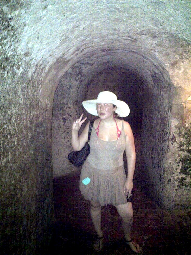 Dentro de los tuneles del Castilo