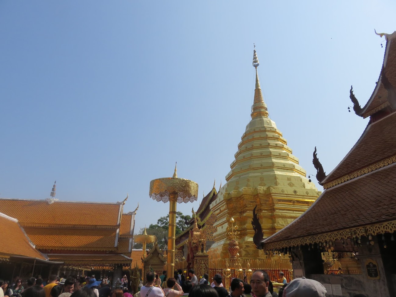 Enorme pagoda dorada