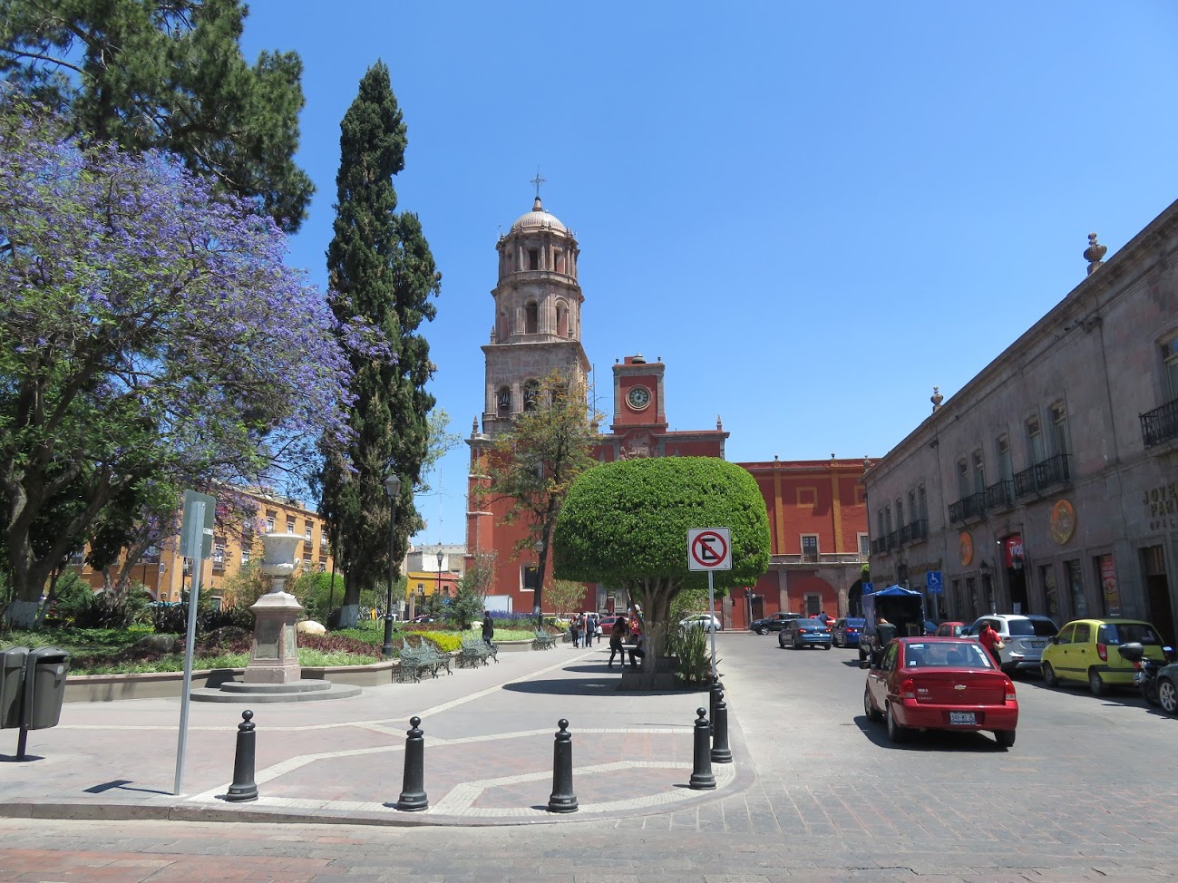 Jardines en el centro de Querétaro