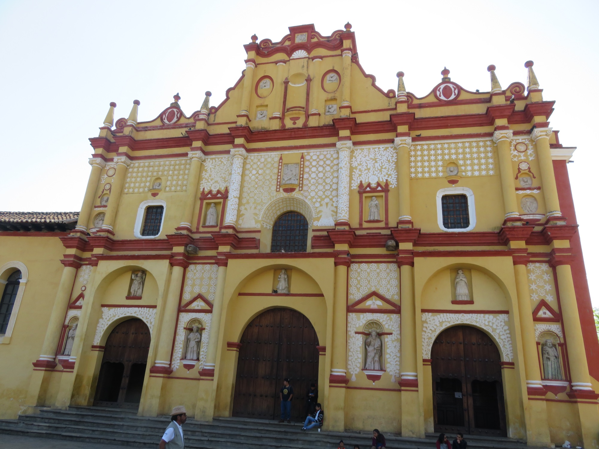 Fachada de la Catedral en San Cristóbal de las Casas